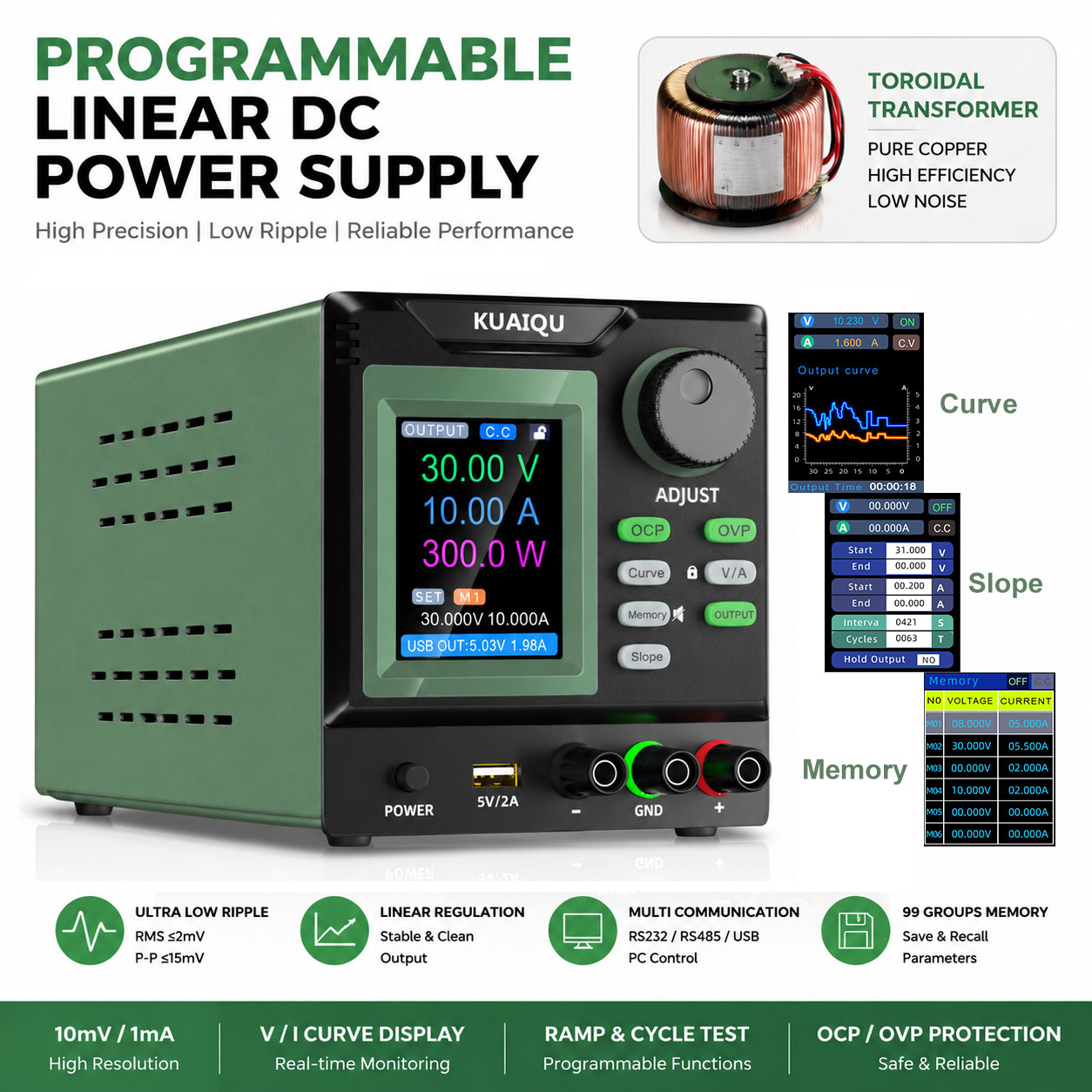 Low Noise Linear DC Power Supp - Programmable Linear Dc Power Supply 30V 10A review and price