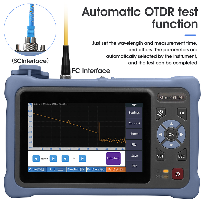 MINI OTDR 1310/1550nm 26/24dB  - Optical Time Domain Reflectometer Otdr 1310 1550Nm review and price
