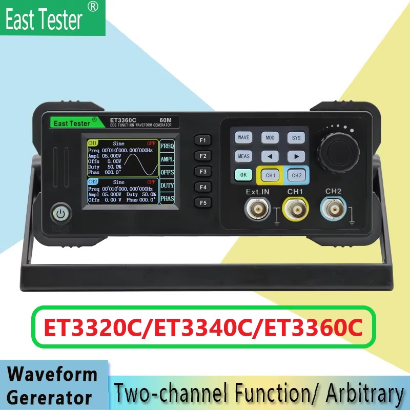 East Tester ET3320/40/60C Mini - Dual Channel Arbitrary Waveform Function Generator 60Mhz review and price