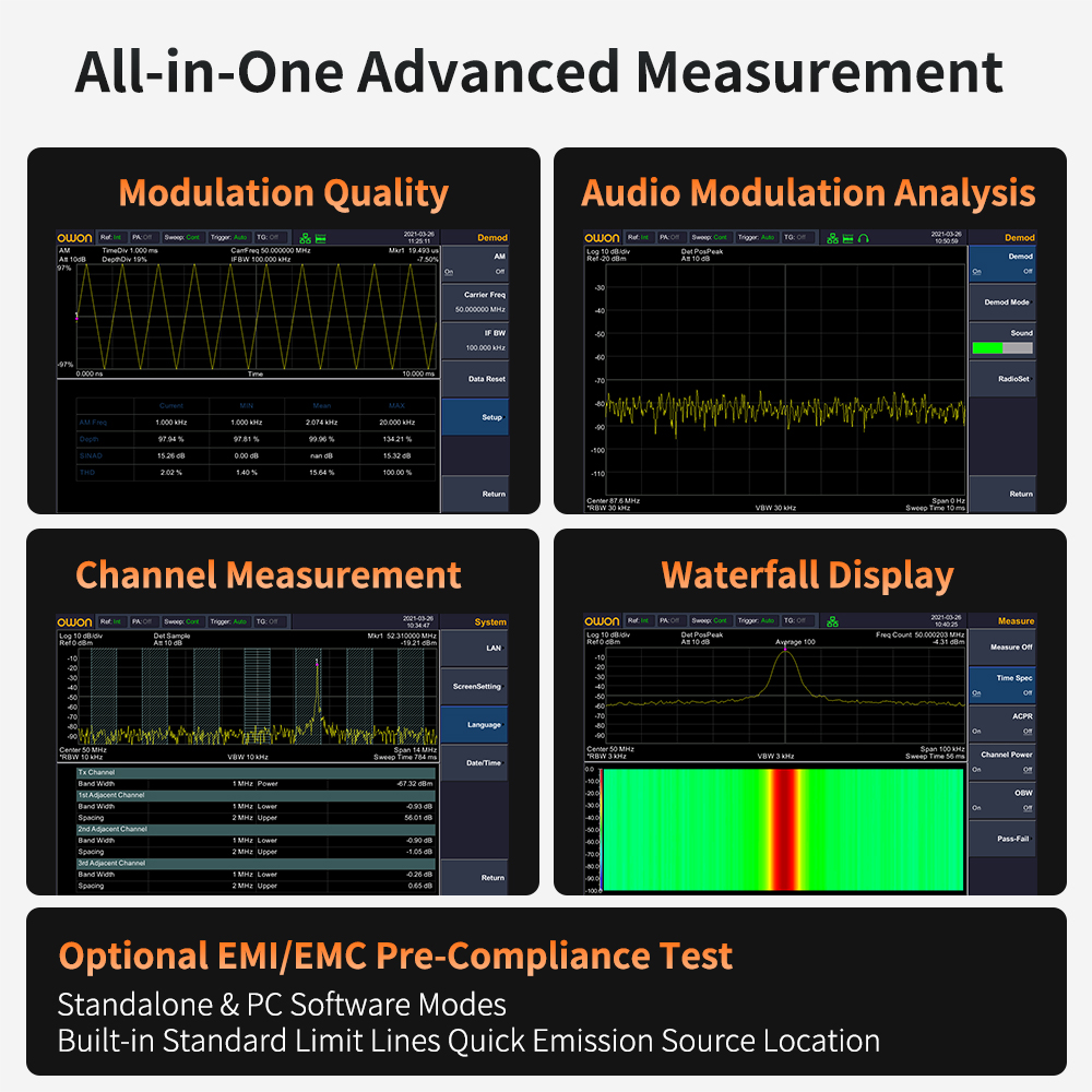 OWON Spectrum Analyzer With Tr - Spectrum Analyzer Tracking Generator 1.5Ghz review and price