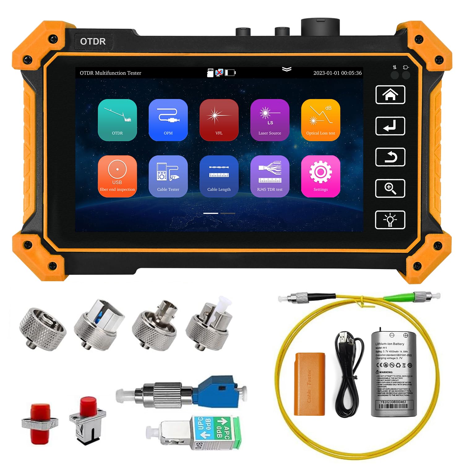 5.5 Inch OTDR Fiber Tester Opt - Optical Time Domain Reflectometer Otdr 1310 1550Nm review and price
