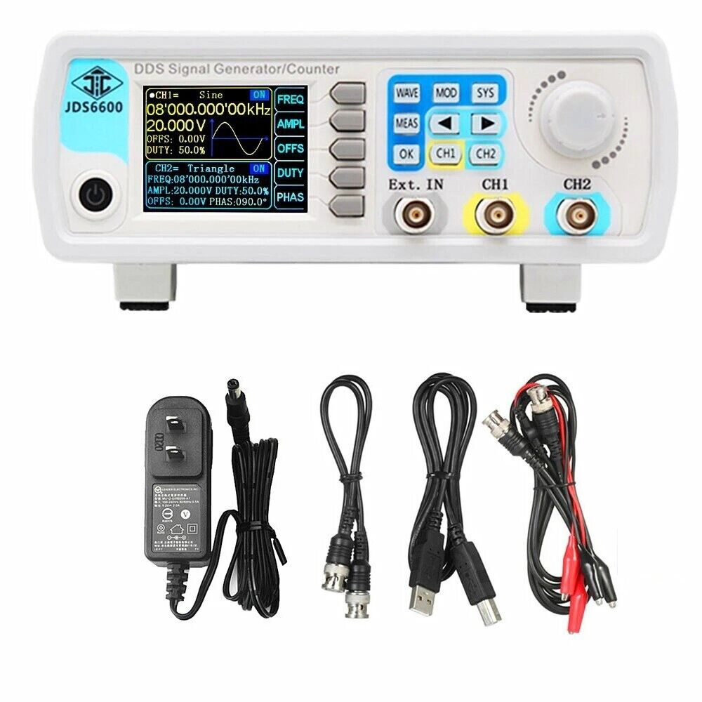JDS6600 60MHz DDS Function Sig - Dual Channel Arbitrary Waveform Function Generator 60Mhz review and price